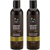 Hemp Seed Hair Care Shampoo + Conditioner, Nag Champa - 8 oz Each - With Hemp Seed Oil & Coconut Oil - Vegan, Cruelty Free