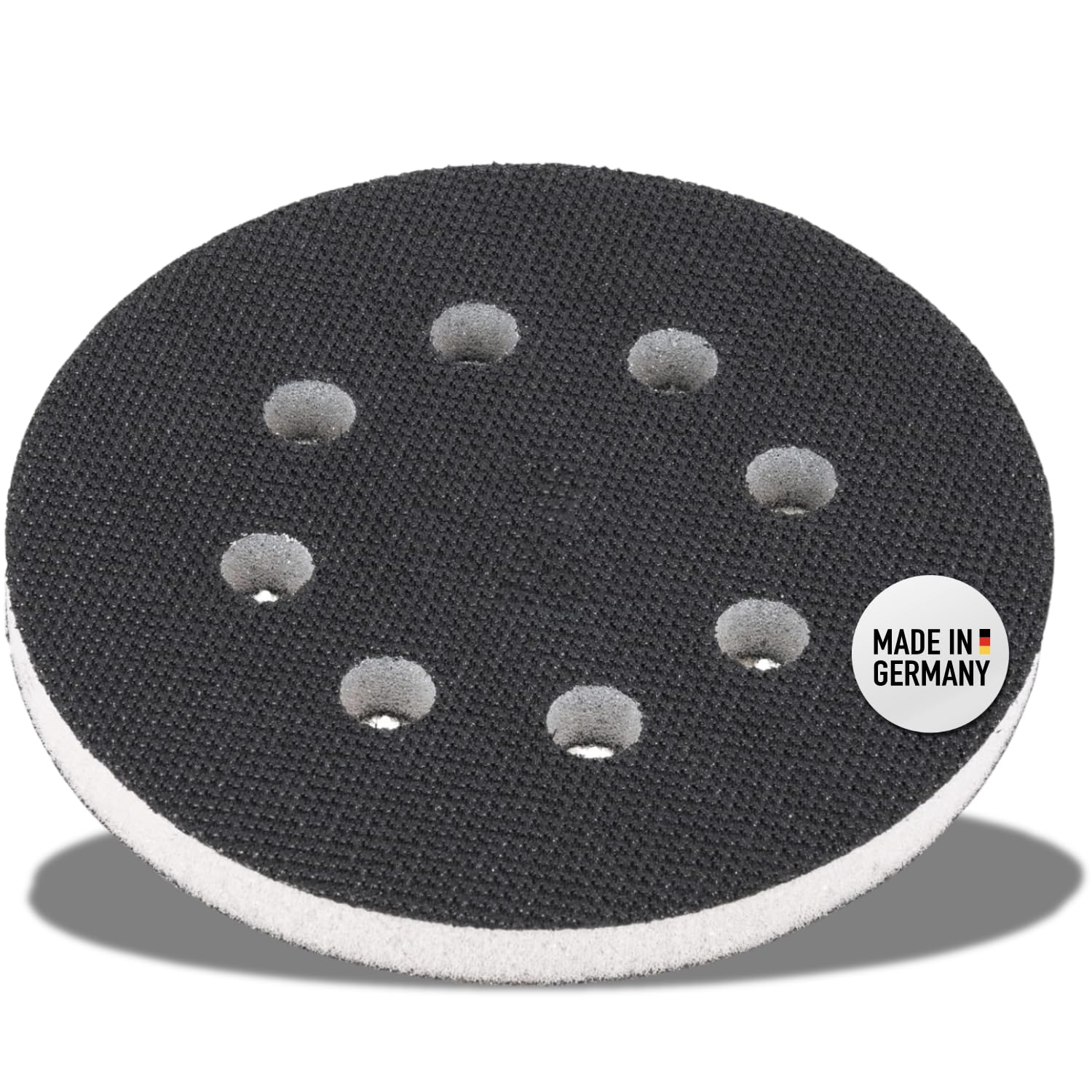 DFS Soft Interface Pad 125mm / 5" for Backing Pad - Foam Cushion Pad with 8-Hole for Hook and Loop Sanding Pad/Discs