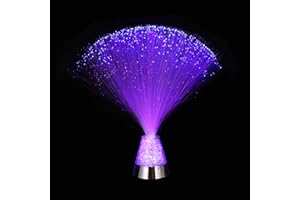 MECCANIXITY Fiber Optic Lamp, LED Novelty Lighting Sensory Mood Lights Color Changing in Night for Bedroom Ambient Decoration