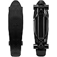 KMX Skateboard 22 and 27 Inch, Classic Cruiser Skateboard for Boys, Girls, Kids, Students, Adults, Teens, Mini Cruiser Board for Beginners and Advanced Skaters.