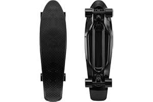 KMX 27 Inch Classic Mini Cruiser Skateboard - Stable Ride for Students, Adults, Big Kids & Commuters - Smooth Bearings, Big P