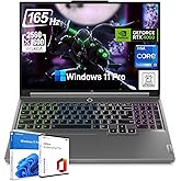 Lenovo Legion 5i Gaming Laptop - 16" WQXGA 165Hz Display, Intel i9-14900HX(24-Core), 64GB DDR5, 1TB SSD, GeForce RTX 4060, RGB Backlit Keyboard, Wi-Fi 6E, Win 11 Pro, MS Office, w/Bundle Accessories