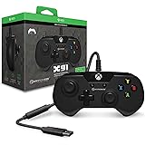 Hyperkin X91 Wired Controller for Xbox One/ Windows 10 PC (Black) - Officially Licensed by Xbox