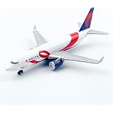 WngAur Airplane Model, Delta N845MH Aircraft Die-cast Metal Planes Suitable for Collection and Desktop Decor