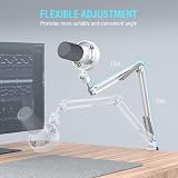 FIFINE K688CTW White Podcast Microphone Kit with Boom Arm XLR/USB view 7