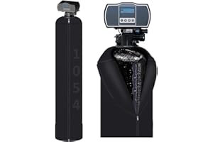 QURAS Water Softener Cover Outdoor, Water Softener Tank Jacket All-Weather Protection, Heavy Duty Synthetic Rubber to Prevent Sweating (Black, 10 * 54 inch)