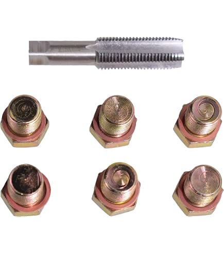 KS TOOLS Kit De Reparación De Rosca De Tornillo De Drenaje De Aceite 12 Piezas M14 X 15 L 14442415 24652797 1