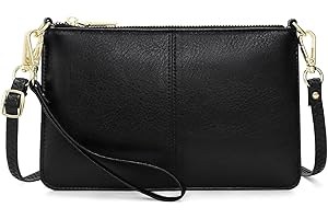 SENDEFN Leather Wristlet Clutch Small Women Crossbody Shoulder Bag Wallet Purses RIFD Card Slots