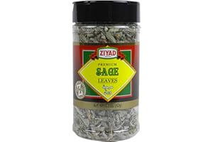 Ziyad Shaker Premium Sage Leaves, Rich Flavor, Minimal Processing, Perfect for Roasts, Soups and Sauces 1.5oz