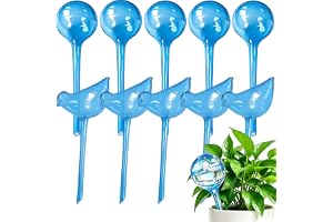 Plant Self-Watering Bulbs, 10pcs Self Watering Planter Insert, Flower Automatic Watering Drip Irrigation Device, Indoor Outdoor Garden Self Waterer for Plant