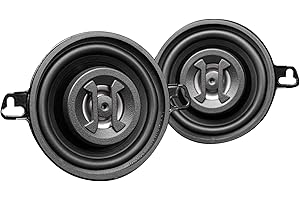 Hifonics Zeus ZS35CX 3.5 Inch 2 Way 125W Car Audio Coaxial Speakers with Mylar Dome Tweeter and Alpha Cellulose Poly Woofers, Pair