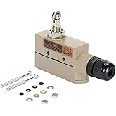 DuraSteel TZ-6003 Heavy Duty Commercial Micro Switch with Vertical Roller Plunger for Roll-up/Push & Pull Door - Fits Aerial, Awoco, Maxwell, Pioneer, Welbon, Mars Air Curtains, Khaki