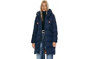 Orolay Women's Thickened Winter Down Coat Hooded Puffer Long Jacket with Pocket