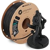 Polymaker PLA Pro Filament 1.75mm 1KG Black, High-Impact Resistance | Tough, High Speed Up to 500mm/s, Clean Surface, Low-Warp, Easy to Print on Most FDM 5D Printers, No Enclosure Required