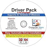 9th &amp; Vine Compatible Driver Pack Dvd for Windows 10, 8.1, 8, 7, Vista, XP in 32/64 Bit for Most Computers and Laptops