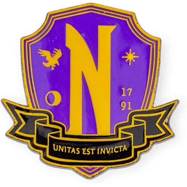 "Nevermore Academy" Iron-On Patch - Wednesday Addams Inspired Embroidered Patch (White, 3.5" X 3") For Costumes Or Jackets 10 thumbnail image