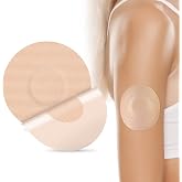 HONYOU 25Pack Libre Sensor Covers Waterproof Lingo Biosensor CGM Patches | Latex-Free Hypoallergenic Breathable Medical,Overpatches for Freestyle Libre 2/3 Plus,No-glue Center,15 Days Long Stay,Beige