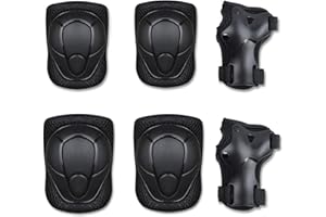 Oeyliz Kids Knee Pad Elbow Pads Guards Protective Gear Set Adjustable Knee Pads for for 3-8 Years Old Roller Skates Cycling B
