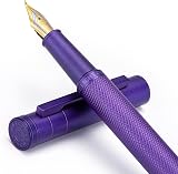 Hongdian erofa Purple Forest Bent Nib Fude Pen with Converter Gift Box Set view 6