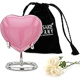 KEEPSAKE COMPANY Mini Heart Urn / Cremation Keepsake For Ashes / Heart With Stand From Keepsake Company (Pink)