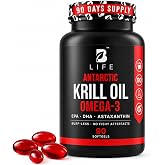 Antarctic Krill Oil Omega-3 &ndash; High-Absorption Phospholipid Omega 3 with EPA, DHA &amp; Astaxanthin &ndash; Burp-Less, No Fishy Aftertaste &ndash; 90 Softgels, 90 Servings &ndash; Premium Krill Oil Supplement