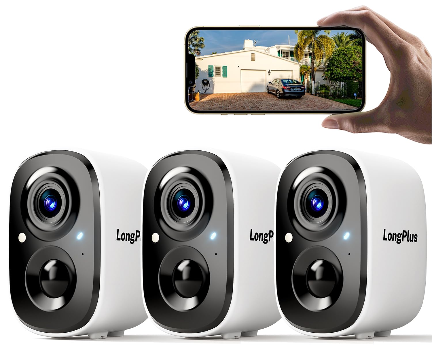 LongPlus Security Cameras Wireless Outdoor Camera Wireless Camera for ...