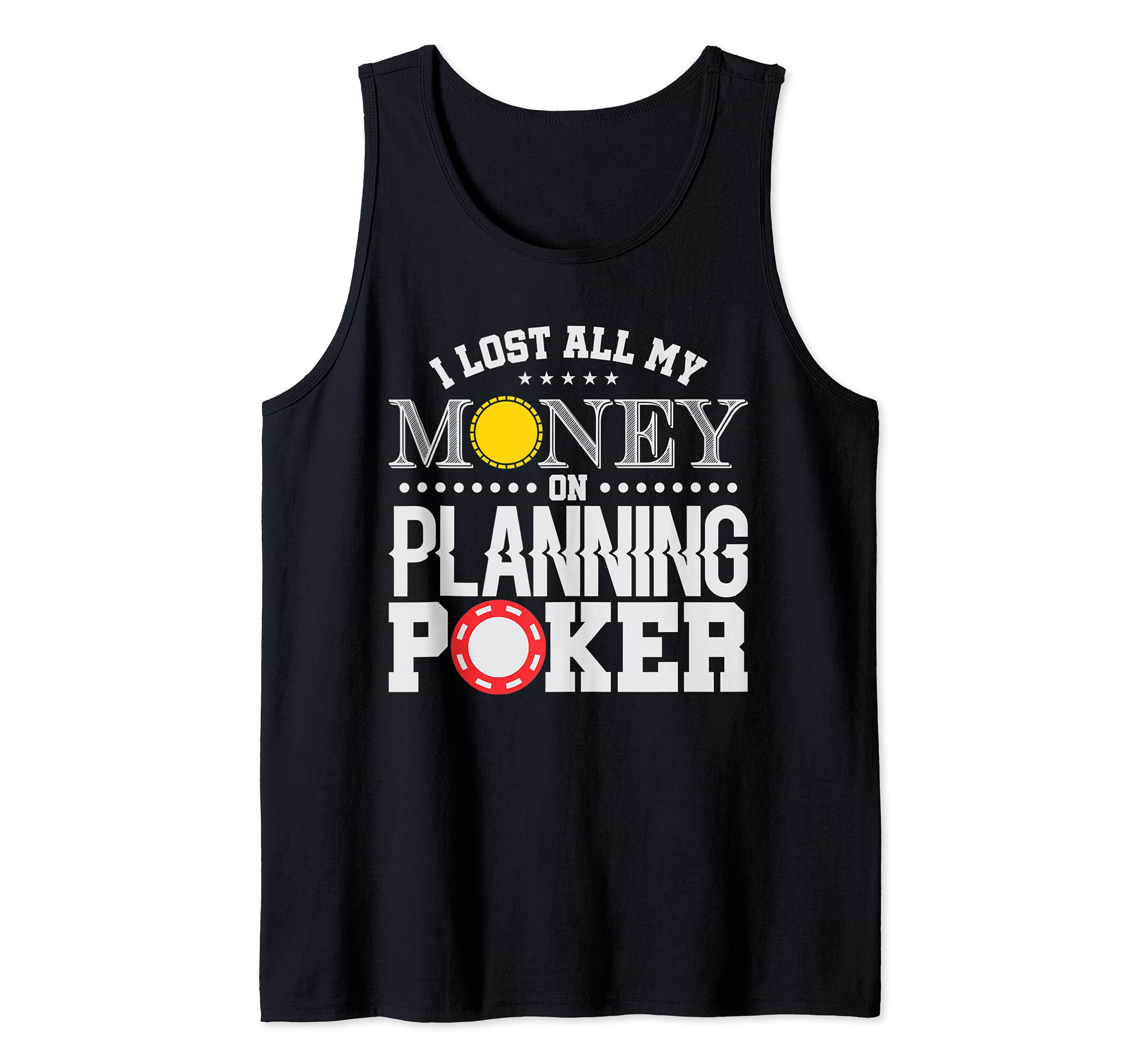 Planning Poker Agile Project Management Funny PM Coach Tank Top