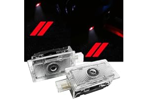 Qianjiang 2Pcs/Set Car Door Lights for Dodge Charger 2010-present, Courtesy LED Ghost Shadow Light Projector Lamps Accessories (red)