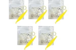 HRASY 1/4 Inch Orthodontic Elastic Rubber Bands, 500 Pack Medium 3.5 Ounce Rubberbands Dreadlocks Hair Braids Fix Tooth Gap, 5 Pack Free Elastic Placer for Braces