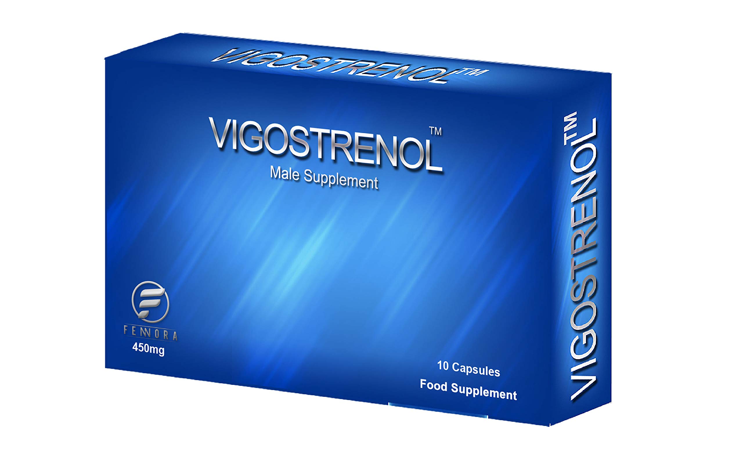 VIGOSTRENOL Food Supplement 450MG (10 Capsules) | Testosterone Support | Extra Strength| Natural | Stamina Endurance Booster with Ginseng/Gingo Biloba | Zinc | for Active Men