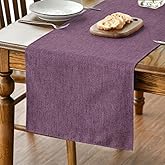 Artoid Mode Purple Table Runner, Seasonal Summer Washable Kitchen Dining Table Decoration for Home Party Decor 13x72 Inch