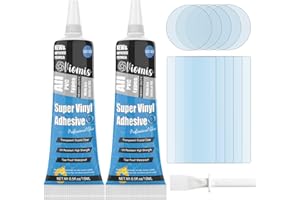 VIOMIS Pool Liner Patch Repair Kit | Transparent Air Mattress Patch Kit | Inflatable Patch Repair Kit for Swimming Ring, Air Mattress, Bounce House, Hot Tub, Inflatables, Tent | PVC Glue (15ml 2Pack)