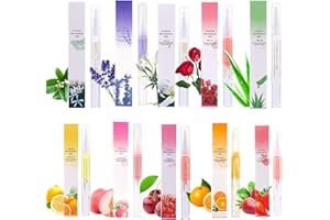 ROSARDEN 10PCS Cuticle Oil for Nails, Flavored Cuticle Oil, Cuticle Oil Pen Bulk, Nail Growth Treatment, Cuticle Protectors, Nail Strengthener, Nail Care Set for Thin, Damaged, Cracked, Peeling Nails, Toes,Heels, Vitamin E, Honey Aroma,10 Scents (10PCS)