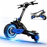 Electric Scooter for Adults, Max 45/55MPH &amp; 50/75Mile Range | 10000W/3600W Dual Motors,60V 18.2/27/40AH,Dual Suspension Folding E-Scooter with LED Lights &amp; Off-Road Tires JL86/GD83/RD2