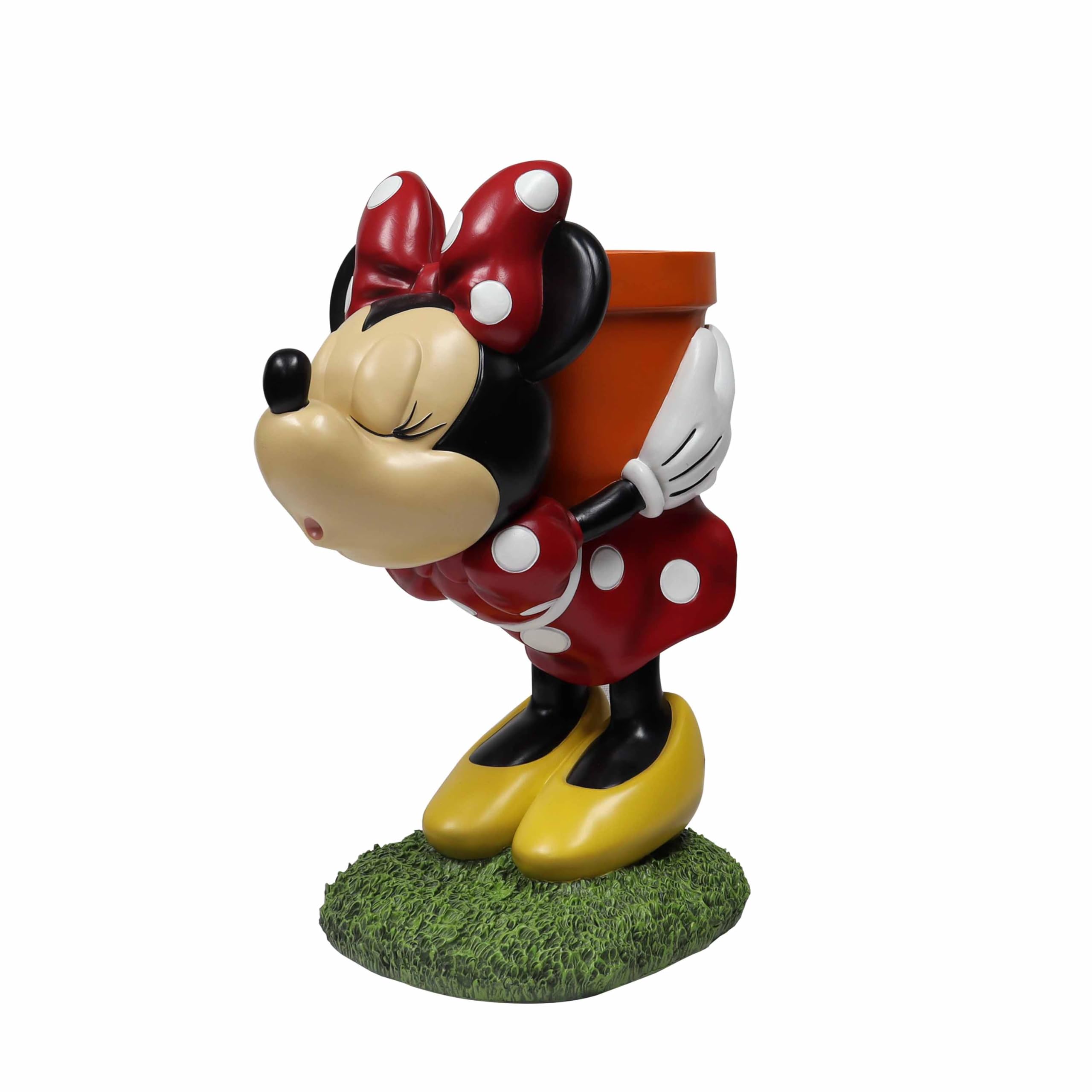 Photo 1 of ***MAJOR DAMAGE - SEE COMMENTS***
20" H Polyresin Disney Minnie Flowerpot (Only fit for Plastic Pot Under 5.75” D x 5.75” H)
