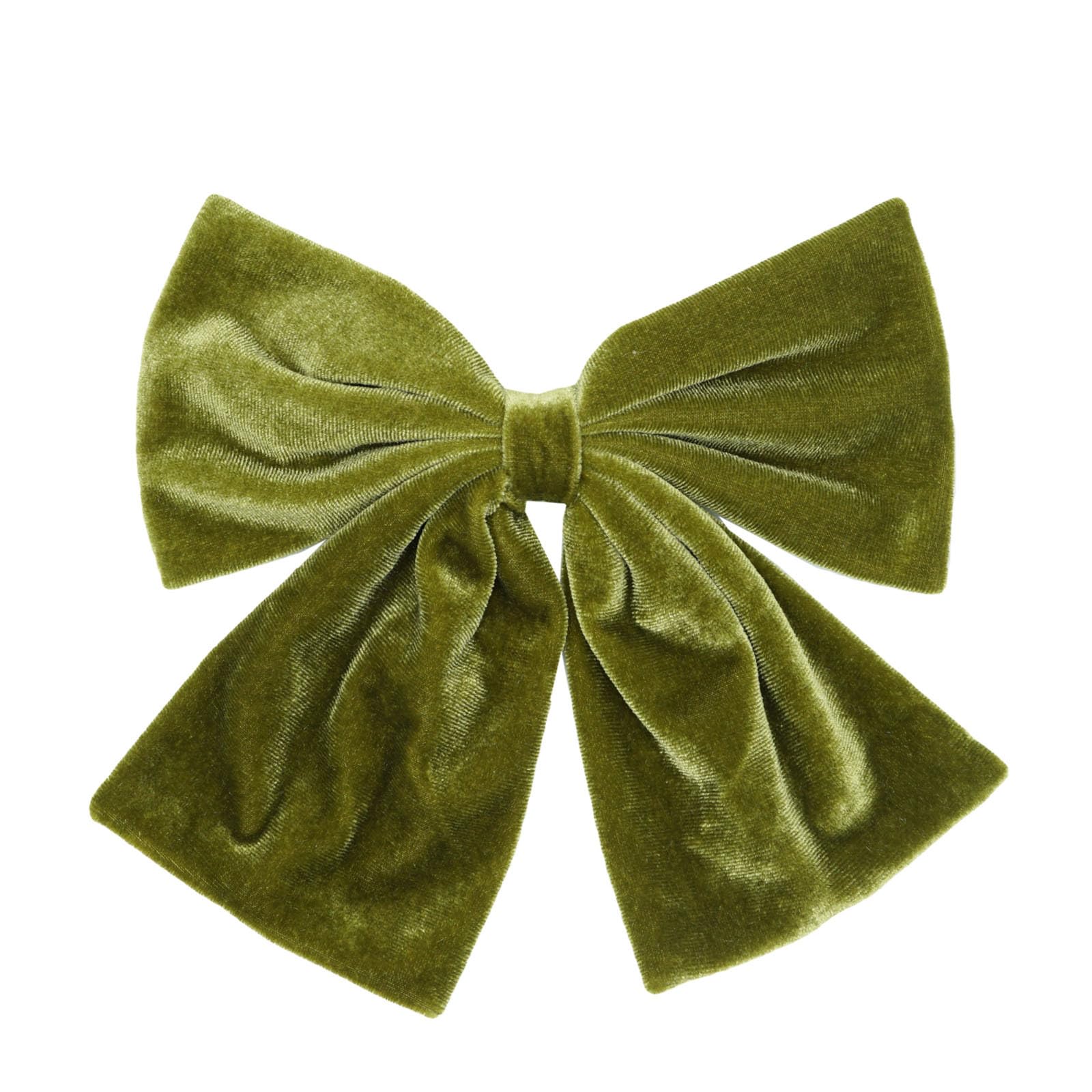Ling & Bai Women Girls 8 Inch Large Velvet Hair Bows Clip Big Hair Bow Alligator Barrettes for Kids Teens (Green)