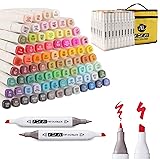 ADAXI 80 Colors Dual Tip Artist Alcohol Markers