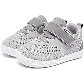 MORENDL Toddler Sneakers Baby Boys & Girls Barefoot Shoes Lightweight Breathable Walking Running Tennis Athletic Sport Shoes