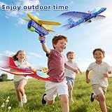 Doloowee Flying Glider Toys 3 Foam Planes Launcher Outdoor Kids 3 4 5 6 7 8 view 7