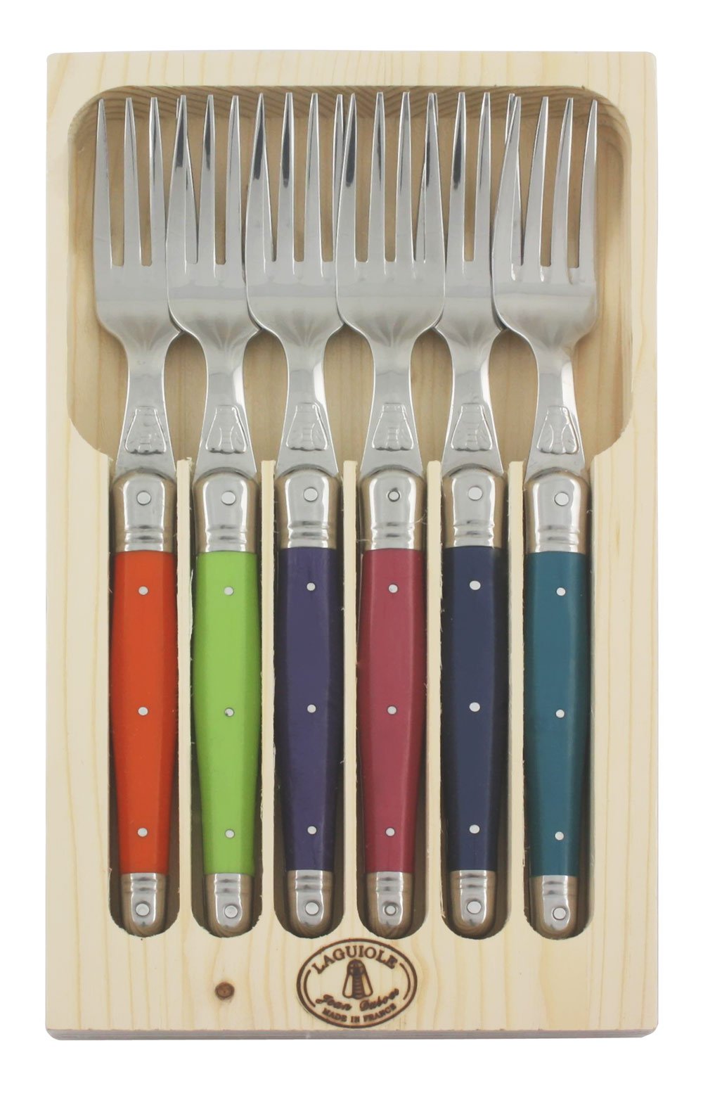 Jean Dubost Laguiole 97/13152 Table Forks London Mix Set of 6