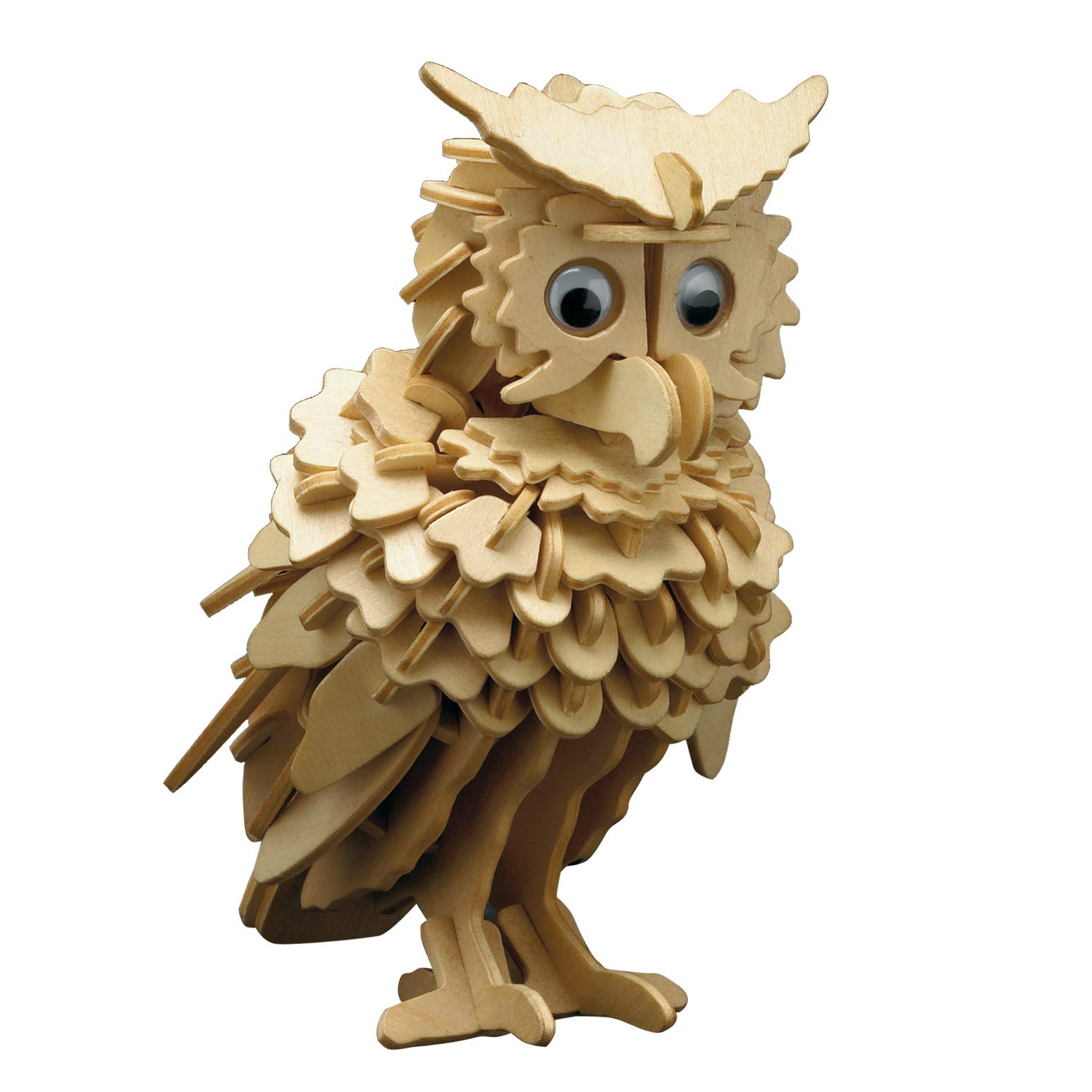Donau Elektronik Wood design Owl, Multicolour