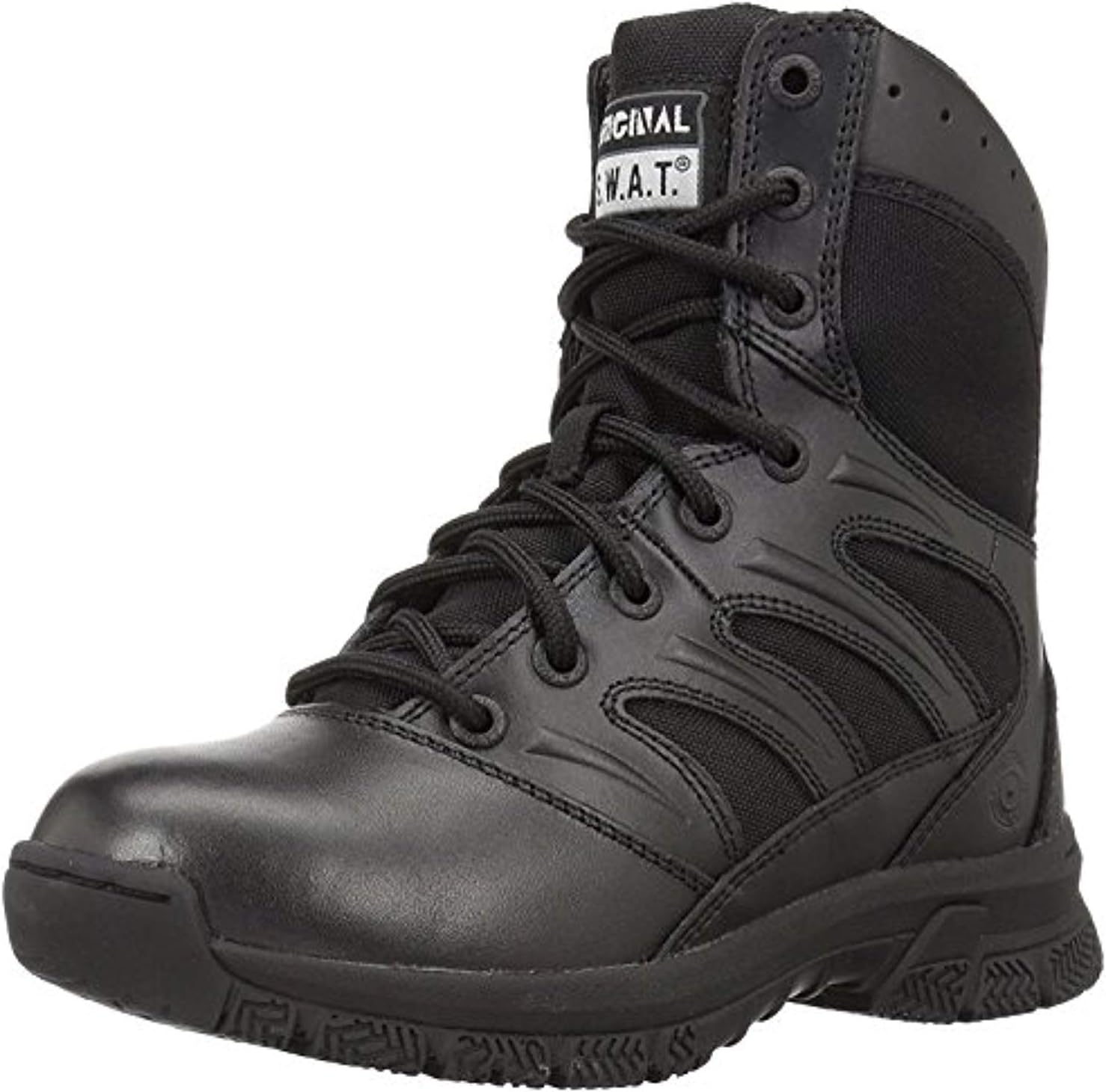 Tactical Bundle: Original S.W.A.T. M's Force 8 Inch Tactical Black 9.0 W & Cap