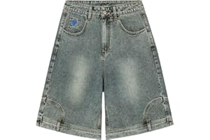 Aelfric Eden Washed Reverse Jorts Mens Casual Denim Shorts Loose Fit Baggy Jean Short Streetwear Trendy Outfits