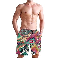 Aluy's boutique Men's Summer Cool Swim Trunks Quick
