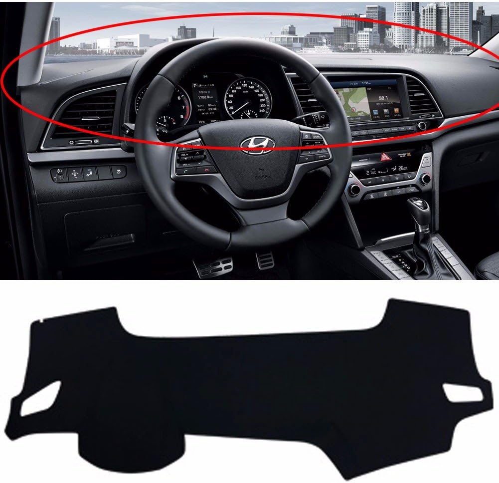 Trandy Car Dash Cover Mat Pad Sun Cover Carpet for Hyundai Elantra/Avante AD Sedan 2017+ H49 B/B