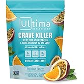 Ultima Replenisher Crave Killer Supplement and Electrolytes Powder – Tropical Fusion, 14 Stickpacks – Hydration Packets That Kick Cravings to The Curb