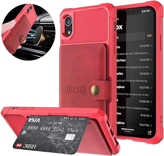 Amazon Com Wintming Iphone Xs Max Wallet Case Leather Flip Case