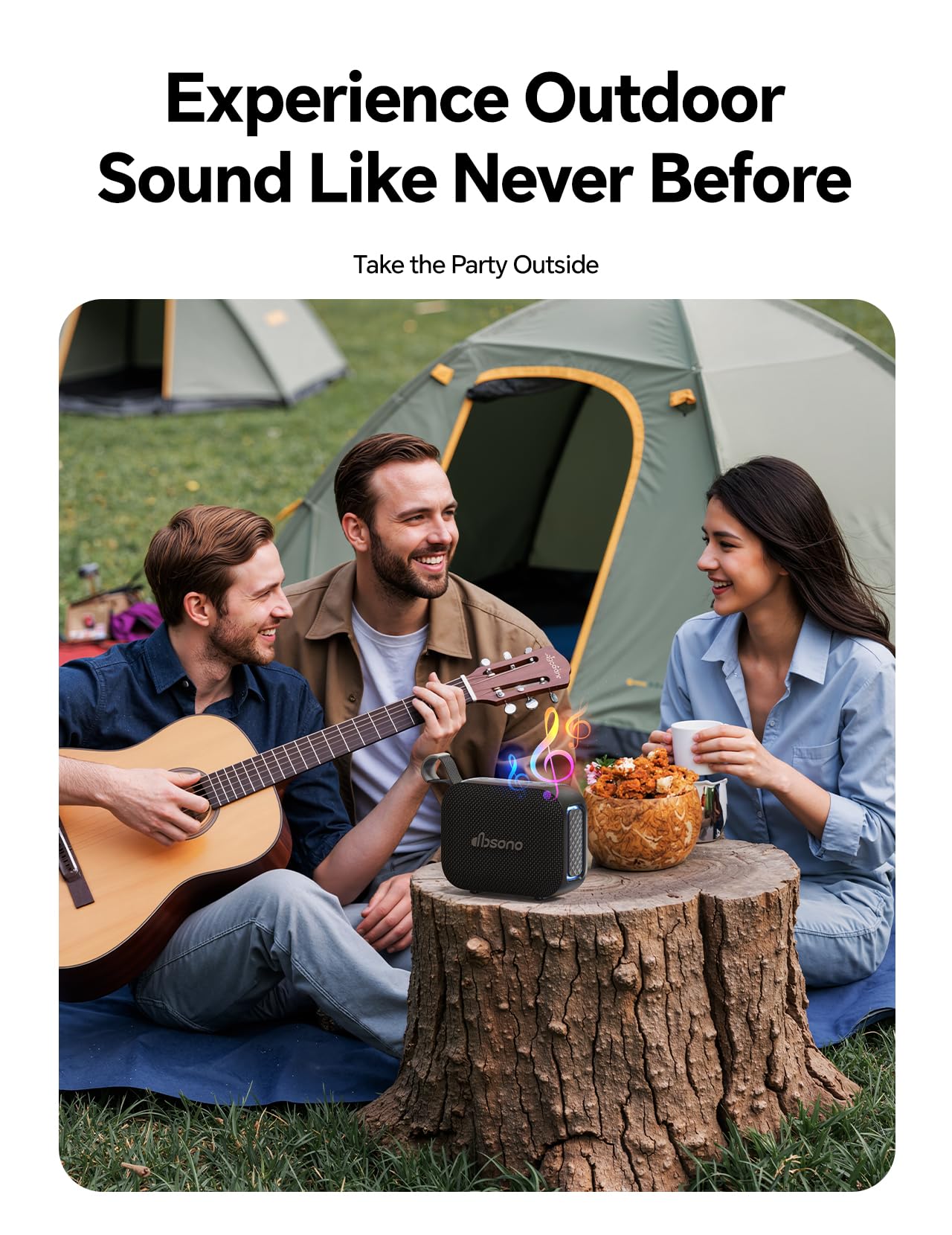 Portable Bluetooth Speaker Waterproof Gift: Birthday Christmas White Elephant Gifts Stocking Stuffers for Adults Teens Women Men, IPX5 HD Sound Up to 24H Playtime, Cool Tech for Boys Girls-Black