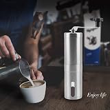 UNIFUN Manual Coffee Grinder Burr Ceramic Conical Stainless Steel Compact view 7