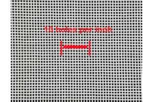 AIDALUX Needlepoint Blank Canvas Twist Interlock Orange-Line 10/13/14/18-Mesh Size 17.5 X 20 inches (10 mesh)